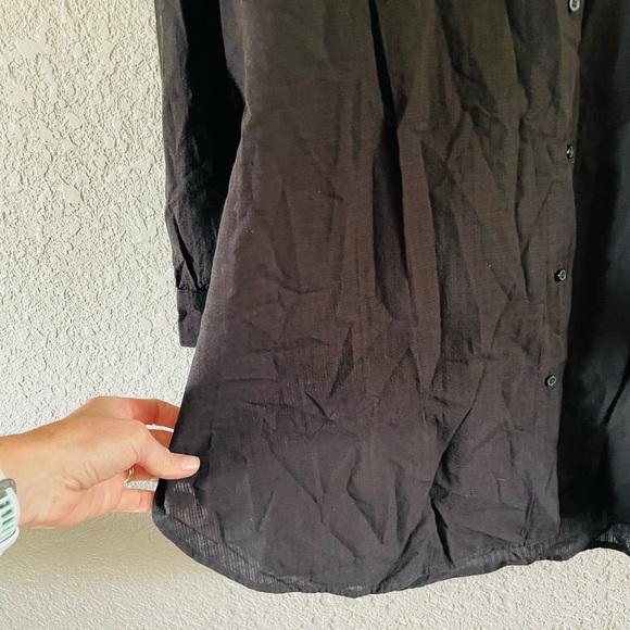 Everlane Button Down Gauzy Long Sleeve Shirt - Picture 7 of 10